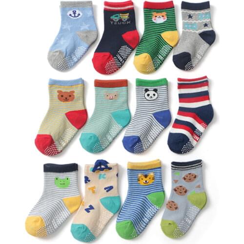 12Pair/Lot New 1-3Years British Style Infant Socks Boy Childrens Socks
