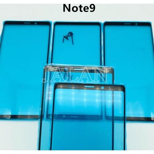 2Pcs N9600 Front Outer Panel for Samsung Note9 Phone Touch Screen Glass Repair Replacement
