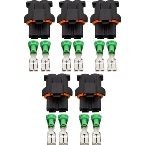 5 Sets 2 Pin 8mm Car connector,2P Auto plug,automobile electrical connector for car motorcycle Truck etc. DJ7022Y-8-21