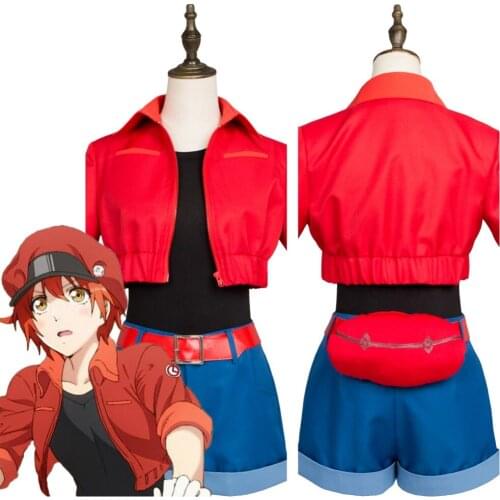Anime Cells at Work! Erythrocite Red Blood Cell Cosplay Costume