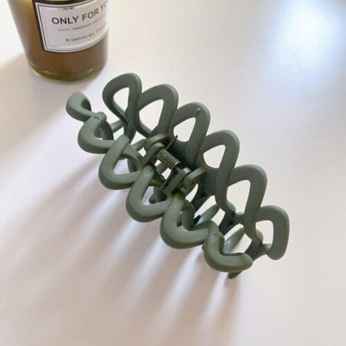 Large Claw Clip Hair Clip Frosted Fence Hollow Spray Paint Catch Clip Large Shark Clip Hair Ornament Headdress