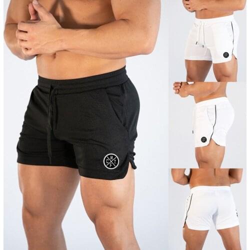 Brand Workout Gym Breathable Fitness Mens Muscle Comfortable Running Bodybuilding Training Fashion Quick-drying Sports Shorts