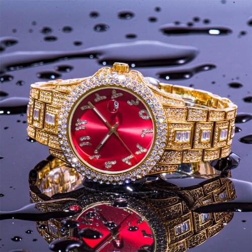 MISSFOX Red Mens Wrist Watch Top Brand Luxury Men Watches Chronograph Business Waterproof Quartz Wrist Watch Relogio Masculino