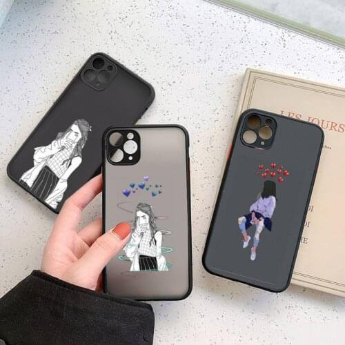 Ins heart senior boys and girls Phone Case For iphone 12 11 7 8 plus mini x xs xr pro max matte transparent cover