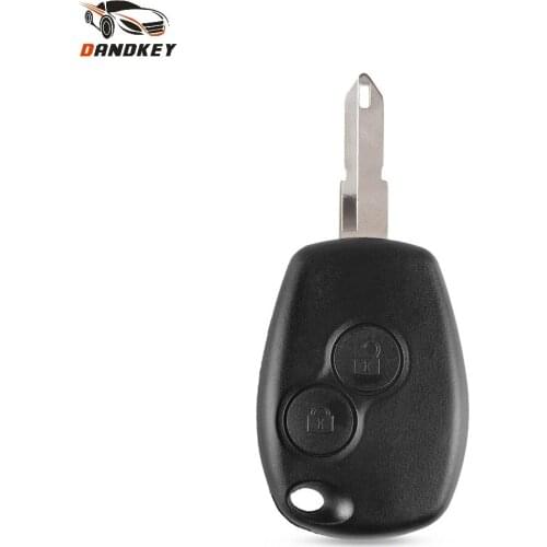Dandkey 10X Replacement 2 Button Remote Key Shell For Renault Duster Logan Fluence Clio Kangoo Sandero Vivaro Key Fob Case Cover