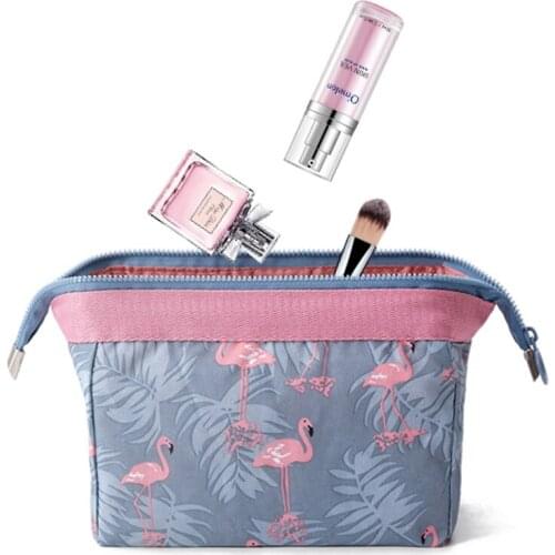 Travel Animal Flamingo Make Up Bags Women Girl Cosmetic Bag Makeup Beauty Wash Organizer Toiletry pouch Storage Kit Bath Case