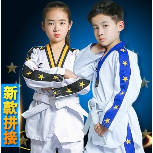 Hot Sale WTF Taekwondo Doboks Clothes Child Adult Karate Professional suit Uniform Comfortable size XXXS-XXXL