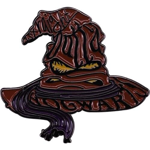 Hgwts Sorting Hat Enamel Pin Smart Thinking Cap Badge Perfect Addition to Your Magical Robes