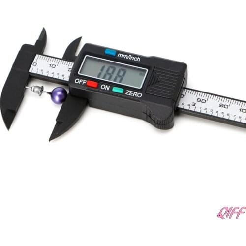 LCD Electronic Digital Vernier Caliper Gauge Measure Stone Bead Gem Jewelry Tool