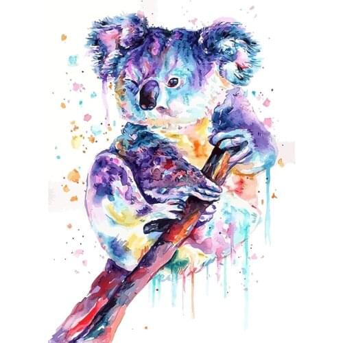 RUOPOTY sloth DIY Painting By Numbers Animals Canvas By Numbers Handpainted Acrylic Diy Oil Painting For Christmas Gift