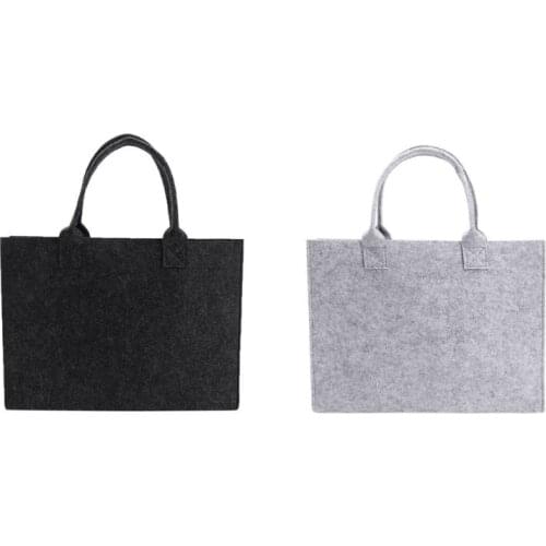 Portable Felt Fashion Handbag Purse Handbag Large Capacity Organizer Shoulder Bag