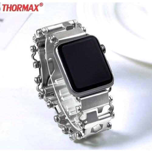 For Apple Watch 5 Tool combination Gadgets 304 Stainless Steel Brushed Unique Design Watchband 40mm 44mm 38mm 42mm iWatch Bands