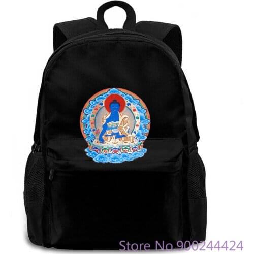 Blue Medicine Buddha Yogaer Meditation Zen Buddhist New Design Print New Movie women men backpack laptop travel school