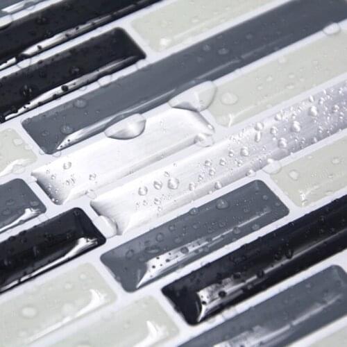 Mosaic Self Adhesive Tile Backsplash 3D Wall Sticker DIY epoxy Bathroom Kitchen Home Decor Oil-Proof Waterproof Wall Stickers