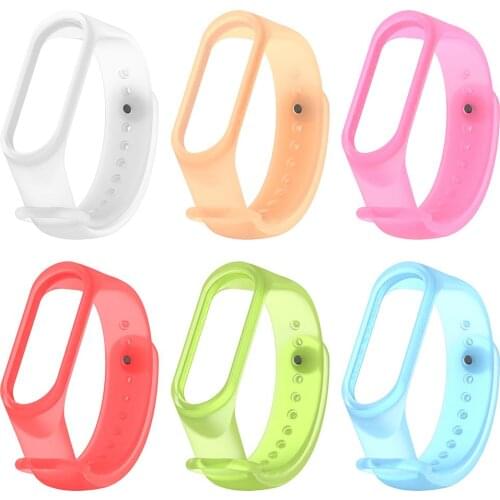Sport Strap Soft TPE Wrist Strap Watch Band Bracelet Belt Environmental Pprotection Simplicity Fashion for Xiaomi Miband 3 4