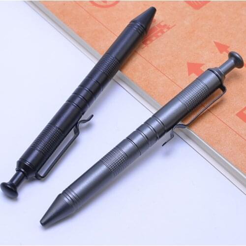 Aluminum Alloy Tactical Outdoor Pen High Hardness Self-defense Anti-skid Military Survival Tactical Signature Pen Automa DU55