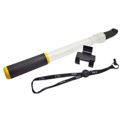 Gopro telescopic transparent self timer rod buoyancy rod w/ remote control slot