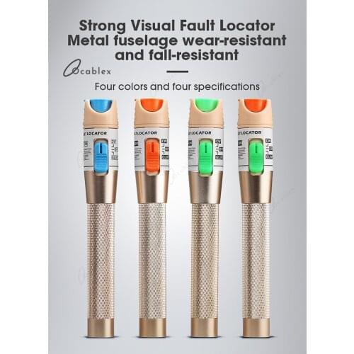 30mW Visual Fault Locator Fiber Optic Cable Tester 30mw Red Laser Light 5-30KM Pen Type Visual Fault Locator SC/FC/ST