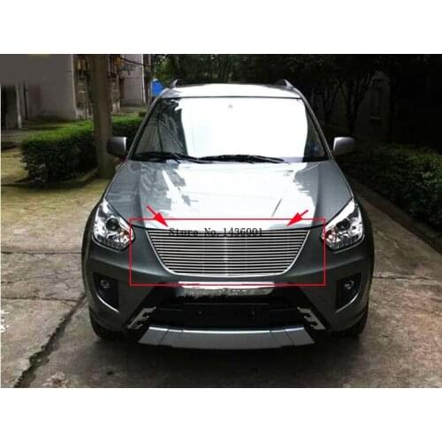 Stainless Steel High Quality Grille Front Fence Girdle Color For Chery Tiggo 2010-2013 Grilled Grills Par