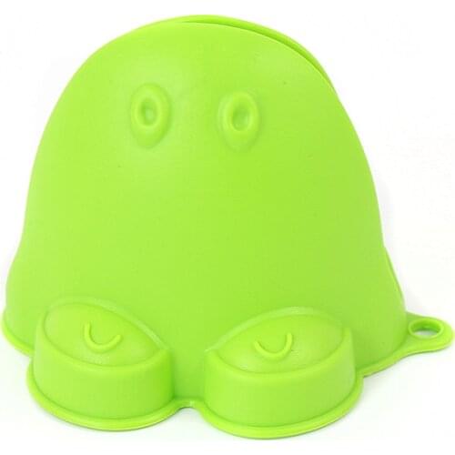 Green Kitchen Silicone Pot Holder Mitts Clips Insulation Non Stick Anti-slip Pot Holder Clip Cooking Baking Oven Mitts