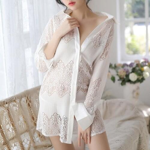 Women Sexy Lingerie Transparent Clubwear Stripper Long Sleeve Underwear Thong Lace Bodysuit Lingerie нижнее белье