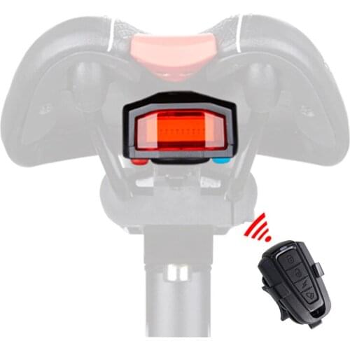 Wireless Electric Cycling Bell light Bicycle Alarm Light Cycling Taillight horn LED Anti-theft Remote bike Accessories
