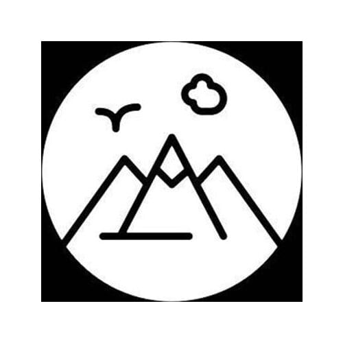Black/Sliver Adventure Decal Hiking Sticker Vinyl Funny Car Stickers Mountain Outdoors Nature Car Decal S1088