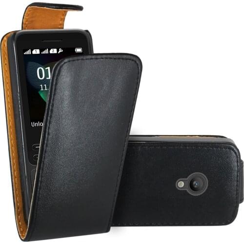 Black Premium Leather Flip Book Case Cover Funda Coque For Nokia 150 2020 Edition / Nokia 125