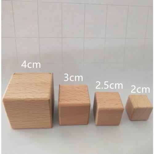 Wooden Cubes Unfinished Blank Square Wood Birch Blocks, for Painting and Decorating, Puzzle Making, Crafting and DIY Projects
