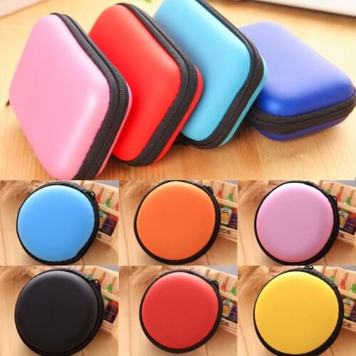 Earphone Holder Case Storage Carrying Hard Bag Box Case For Earphone Headphone Accessories Earbuds memory Card USB Cable