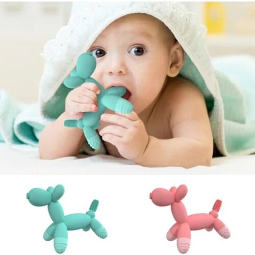 Baby Teether Toys Infant Training Toothbrush Newborn massaggia Gengive Silicone Toy Chewable Molar Care For Babies Health Gift