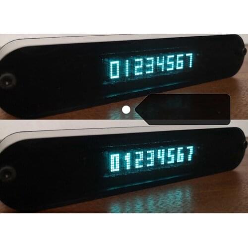 DYKB VFD Clock Display ds3231 Time Digital LED Clock Creative Home Desktop Clock Vacuum Fluorescent Display Screen USB Power