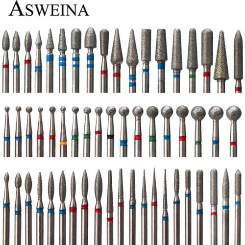 Milling Cutters For Manicure Pedicure Nail Drill Bit Foot Cuticle Clean Tools Nail File Grinding Head Accessories