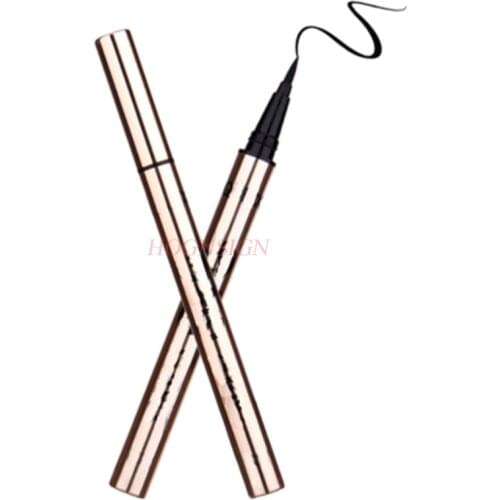 Eyeliner Pen Is Not Blooming, Waterproof, Sweatproof, Non-marking, Long-lasting Makeup, Beginner Hard Head Cream Sale