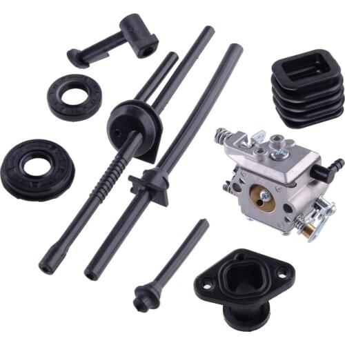 New Carburetor Carb Kit Fuel Oil Filter Line Seal Fit for Chinese Chainsaw 2500 25cc