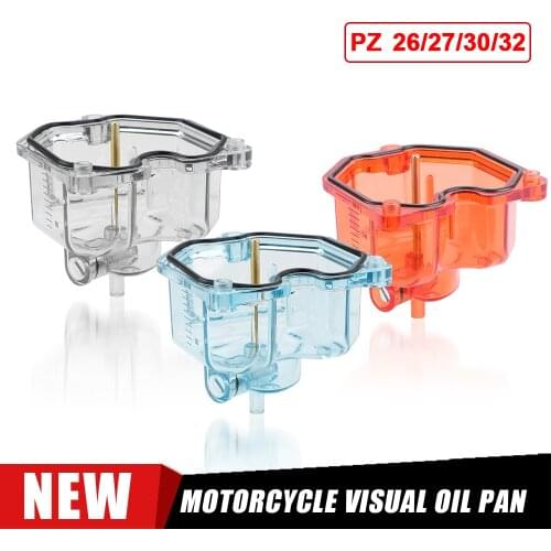 Motorcycle PZ Carburetor Bottom Float Bowl Comp Chamber Transparent Oil Cup For Keihin PZ26 PZ27 PZ30 PZ32 Carb
