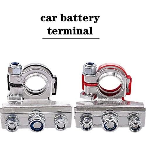 1Pair 12V 24V Automotive Car Top Post Battery Terminals Wire Cable Clamp Terminal Connectors Car accessories