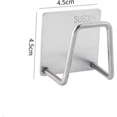 Kitchen Sea Sponge Stainless Steel Free Punching Paste Sink Drainage Storage Dishwashing Pool Wall Hanging Sea Sponge