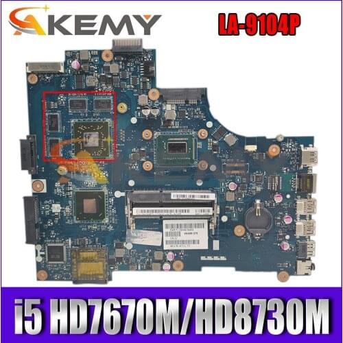 LA-9101P LA-9104P Mainboard For DELL 2521 3521 5521 Laptop motherboard W/ i5 CPU HD7670M/HD8730M GPU CN 0TPX0T 0VW55C 04PMX4
