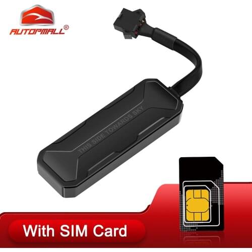 Mini GPS Tracker Car With SIM Cut Oil Fuel GPS Realtime Tracking Locator Mileage Statistics Overspeed Alarm Waterproof Free APP