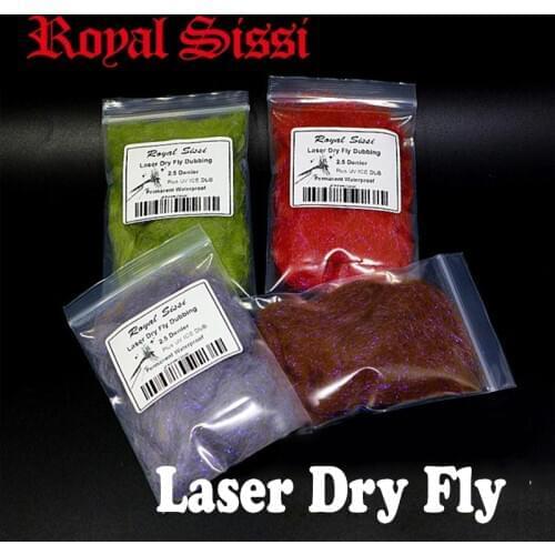 5bags set fly tying dry fly dubbing plus UV ice dub 2.5D laser dry fly dub permanent waterproof light fiber fly tying materials