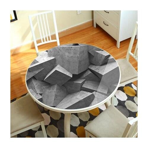 New Arrive Space Geometry PVC Table Cover Table Decoration Anti Slip Covers For Tables Crystal Boards Mats Free Shipping