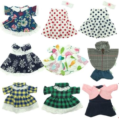 1pc Doll Clothes for 30cm Bunny Rabbit Plush Toys Floral Skirt Sweater Cloak Suit Accessories for 1/6 BJD Dolls Gifts for Girls