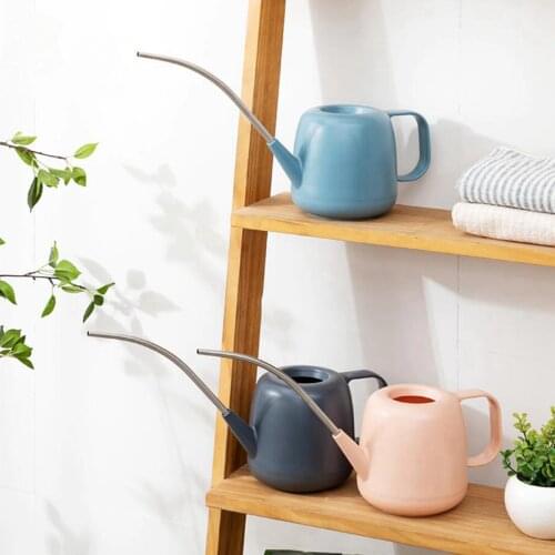 Plastic Watering Can 1000ml House Plant Watering Pot with Comfort Handle