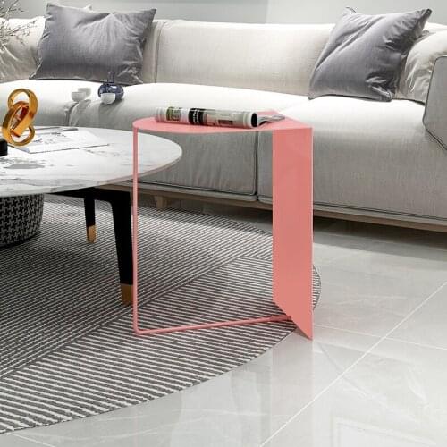 Nordic Living Room Coffee Table Sofa Side Table Corner Table Iron Bedside Table Bedside Table Modern Simple Portable Small Table
