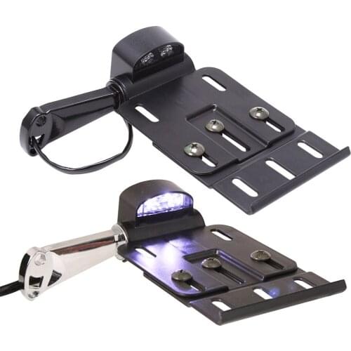 Folding LED Light Side Mount License Plate Holder For Harley Sportster XL 1200 883 48 2004-2019 Dyna