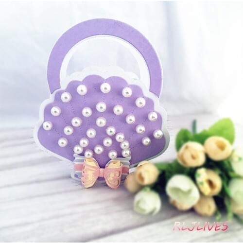 Shell Tote Bag Metal Cutting Dies Stencils for DIY Scrapbooking photo album Decorative Embossing DIY Paper Cards
