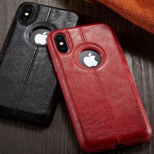 For iPhone 11 11 Pro 1 Pro Max Case SLIM Luxury Pu Leather Back Ultra Thin Case Cover For iphone XS MAX XS XR 8 Plus Case