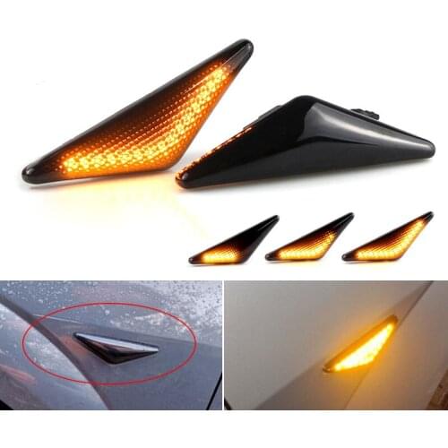 2PCS Led Dynamic Side Marker Turn Signal Light For Ford MONDEO 2000-2007 MK3 FOCUS MK1 1998-2004 Sequential Blinker Light