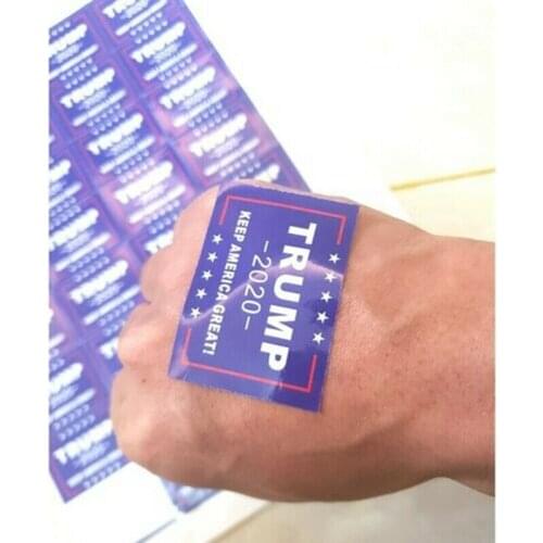 2020 President Donald Trump Keep America Great Face Clothes Body Sticker